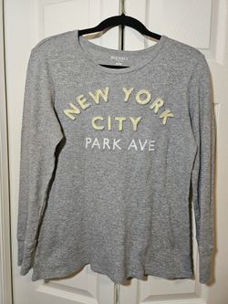 Old navy size medium New York City park Avenue, long sleeve shirt.