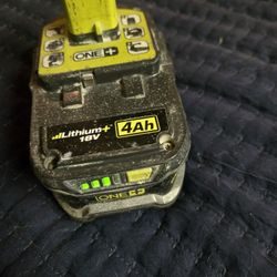 Ryobi One + 4ah Battery