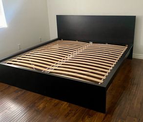 IKEA Malm King Bed Frame  and Matching 3 Drawer Dresser