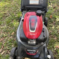 Lawn Mower Honda Hrn216 Good Condition Rear Wheel Drive Self Propelled Work Great 