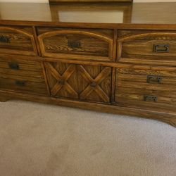 Dresser, Chest Of Drawers & Two Nightstands 