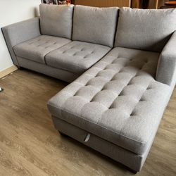 Sofa - Right Facing 2 Piece Sectional By World Market - Couch With Storage
