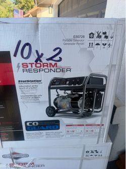 Briggs & Stratton Storm Responder 6,250-Watt Gasoline Powered Recoil Start Portable Generator with OHV Engine $740 EACH  BRAND NEW NEVER OPENED