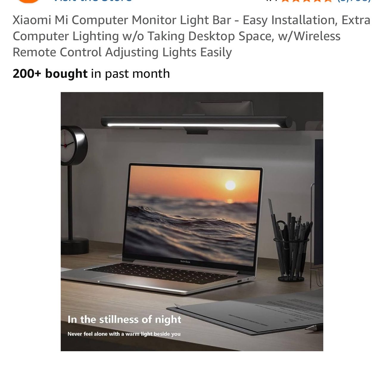 Computer Monitor Light Bar