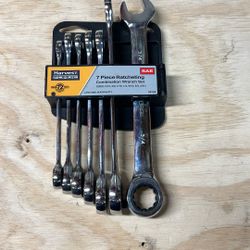 Harvest Forge SAE Ratcheting Wrench Set