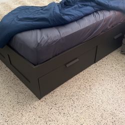 Bed Frame With Drawers For Full Size Bed