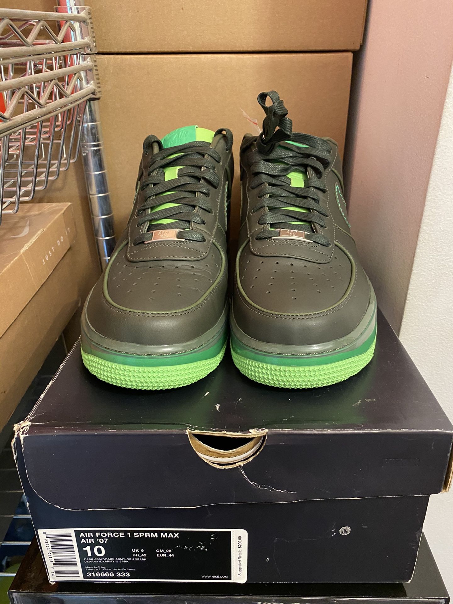 Nike Supreme Af1 Low Dark Army Green