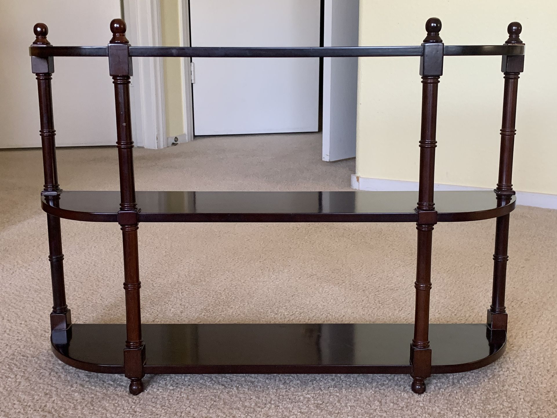 Vintage Bombay Company Cherry Wall Shelf Unit Bookshelf