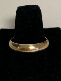 Gold wedding band #29086