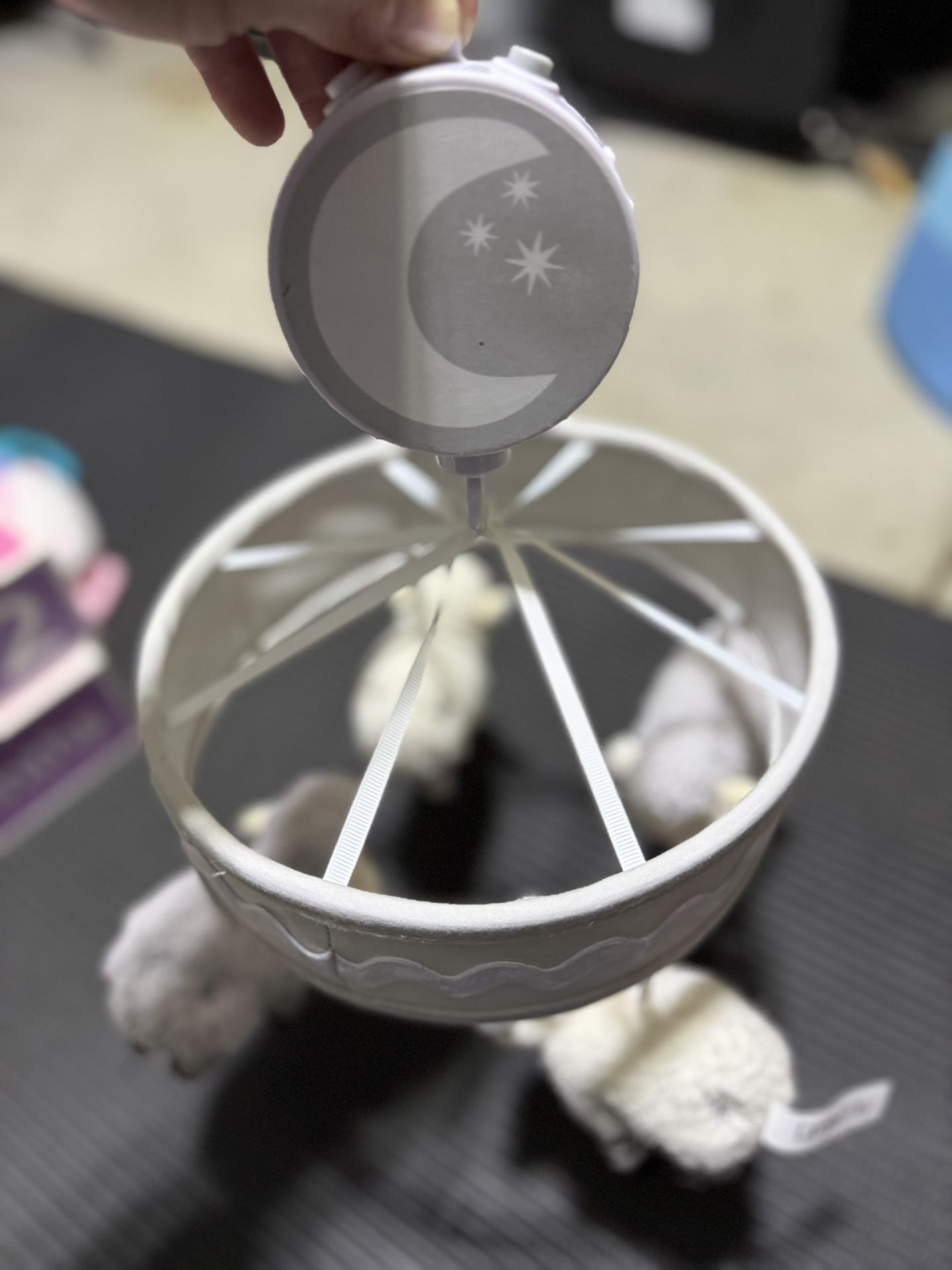 Ivy And Lambs Music Crib Mobile