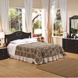 5 Piece Queen Bedroom Set Mocha Or Gray $299 Was $899