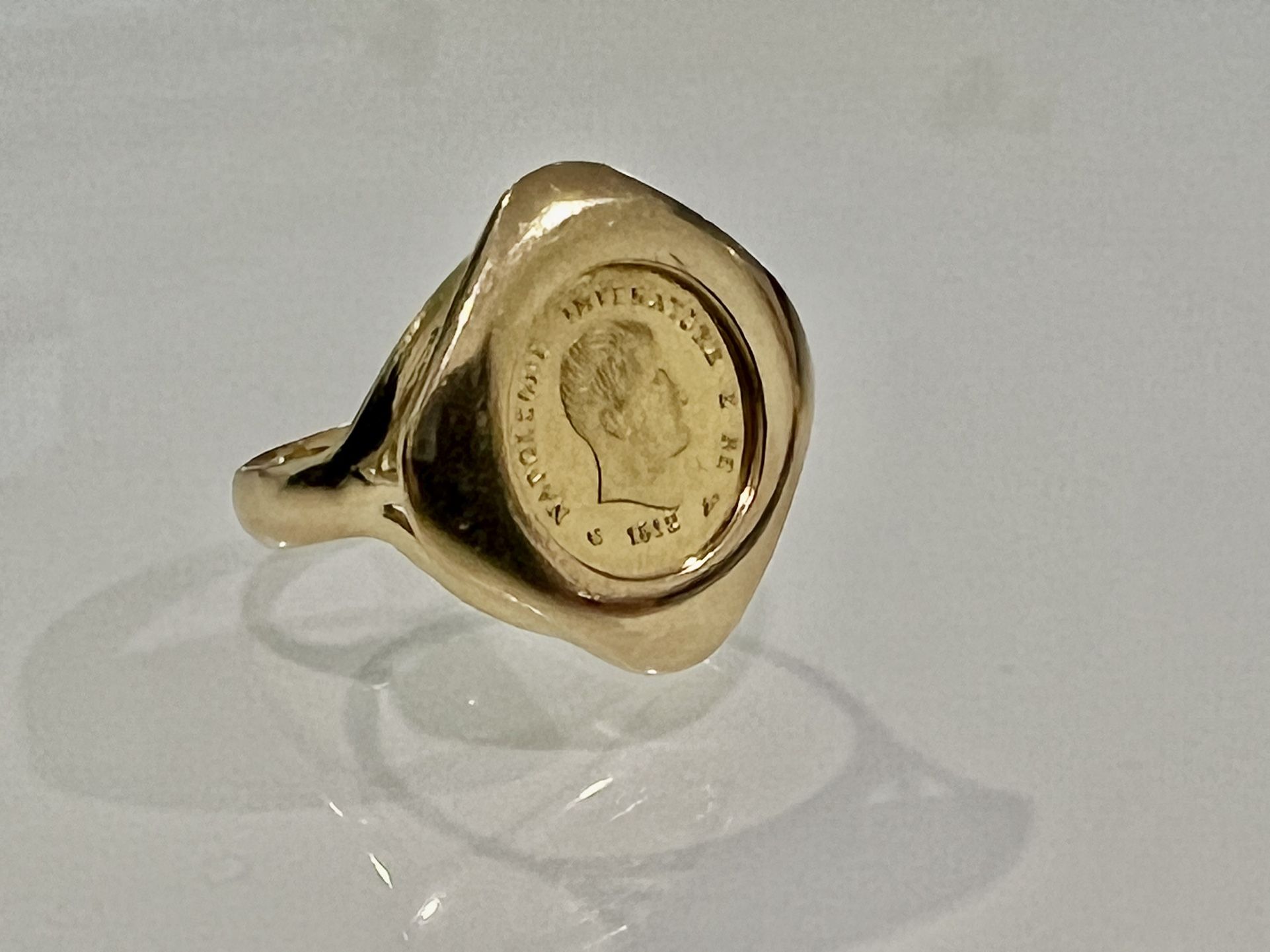 💎 1812 Napoleone Imperatore 22K & 18K 5 Litre Gold Ladies Ring