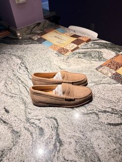 G.H Bass Tan Suede Penny Loafers