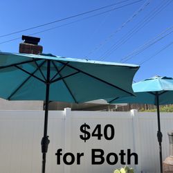 Set Of Patio Umbrellas 