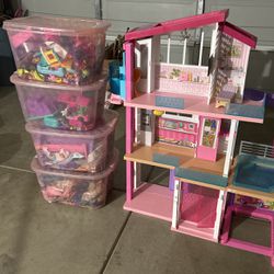 Barbie Dream House With Accessories BUNDLE