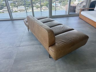 CB2 Lawndale Leather Daybed