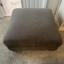 Gray  ottoman