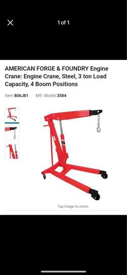 American Forged And Foundry 3-Ton Engine Hoist