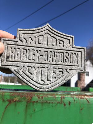 Photo Harley Davidson cast iron plate
