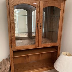 Amish Solid Oak Cabinet 