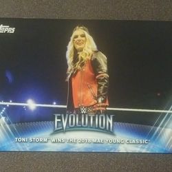 2019 Topps Toni Storm #WE-6 Evolution Mae Young Classic  Superstar WWE Womens Division Card Wrestle World Wrestling Sports Collectible