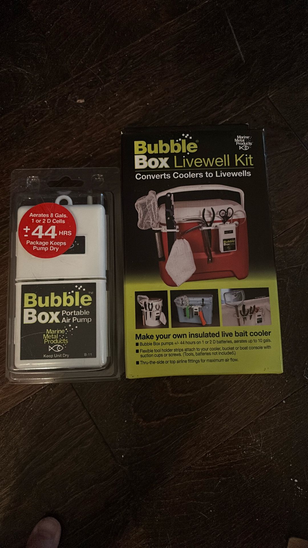Fishing Live well Kit Plus Bubble Box Aerator