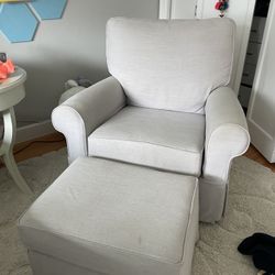 Pottery Barn- Grand Swivel Glider w/ ottoman