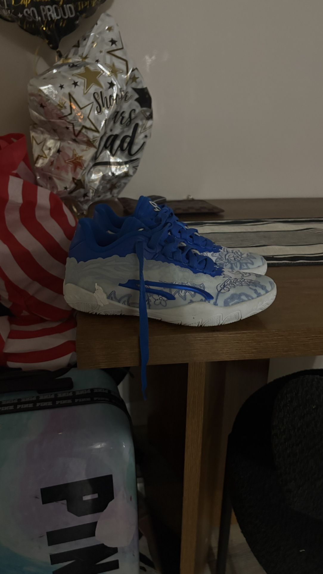 Volleyball Puma Blue/White Sneakers - Women's Size 8