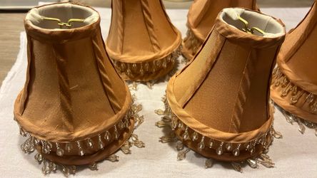 10 Count Mini Lamp Shades, Height 4 1/4 And Base 5 Inches 