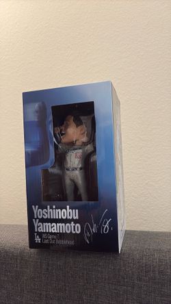 Yoshinobu Yamamoto WS Game 7 Last Out Bobblehead
