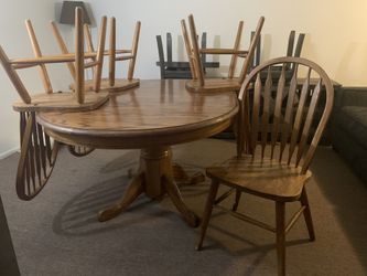 Dining table with chairs