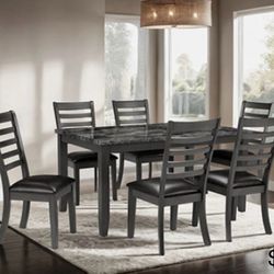 7 Pc Dining Table Set