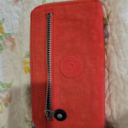 Kipling Wallet Coral Color
