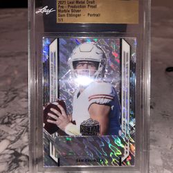 Sam Ehlinger Leaf Draft 1/1 Card
