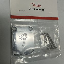 Fender Neck Plate F Chrome