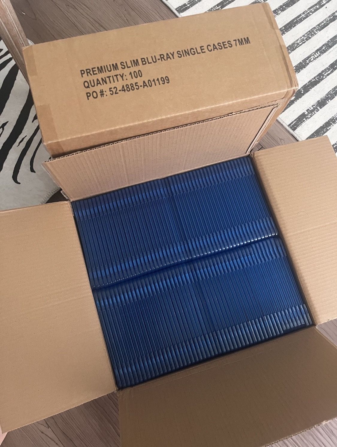 NEW 200 Slim 7mm Single-Disc Blu-Ray Jewel Movie Disc Cases 