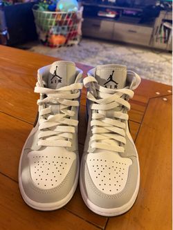 KIDS Air Jordans Mid Light Smoke Grey Fog