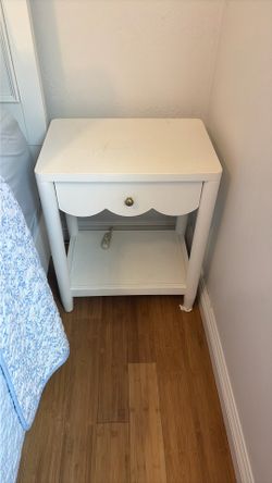 White nightstand