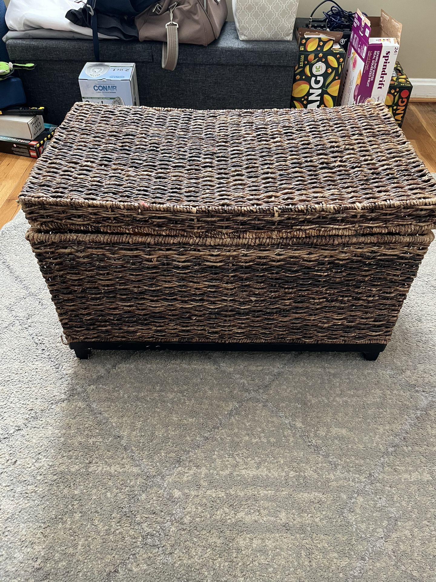 Wicker Storage Trunk