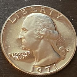 25 cents 1971 S. Coin USA 🇺🇸 Proof 