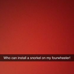 Who Can Install Snorkel 