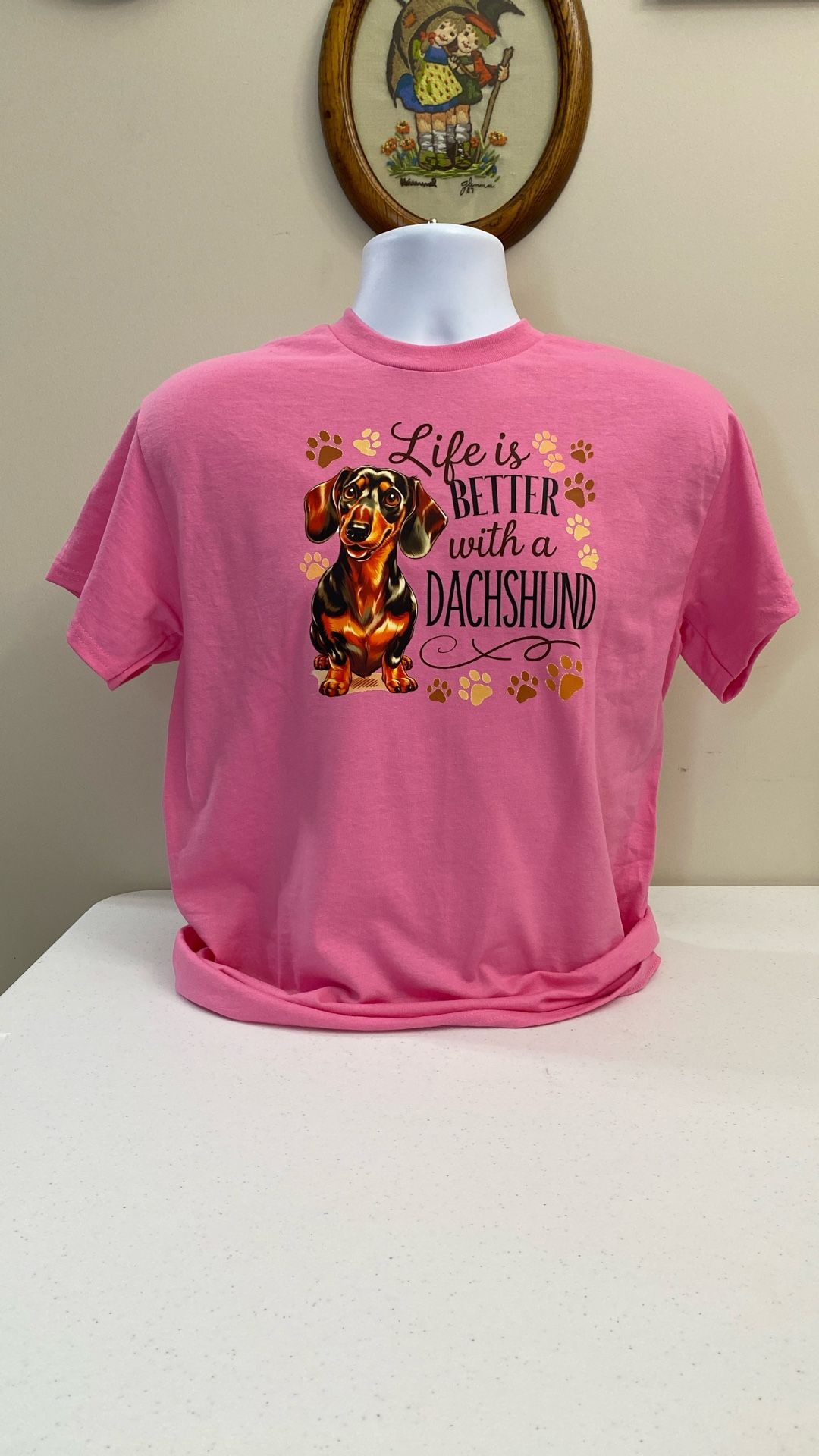 Dachshund T-shirt, New, Size Medium, 50/50 Cotton/poly, Free Shipping/Local Pickup, (item #380)