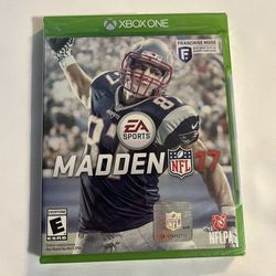 Madden NFL 17 (Microsoft Xbox One, 2016) Rod Gronkowski Cover New Factory Sealed