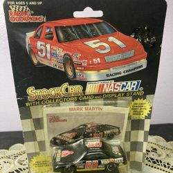 Nascar Mark Martin, Stock Car With Collector Card And Stand