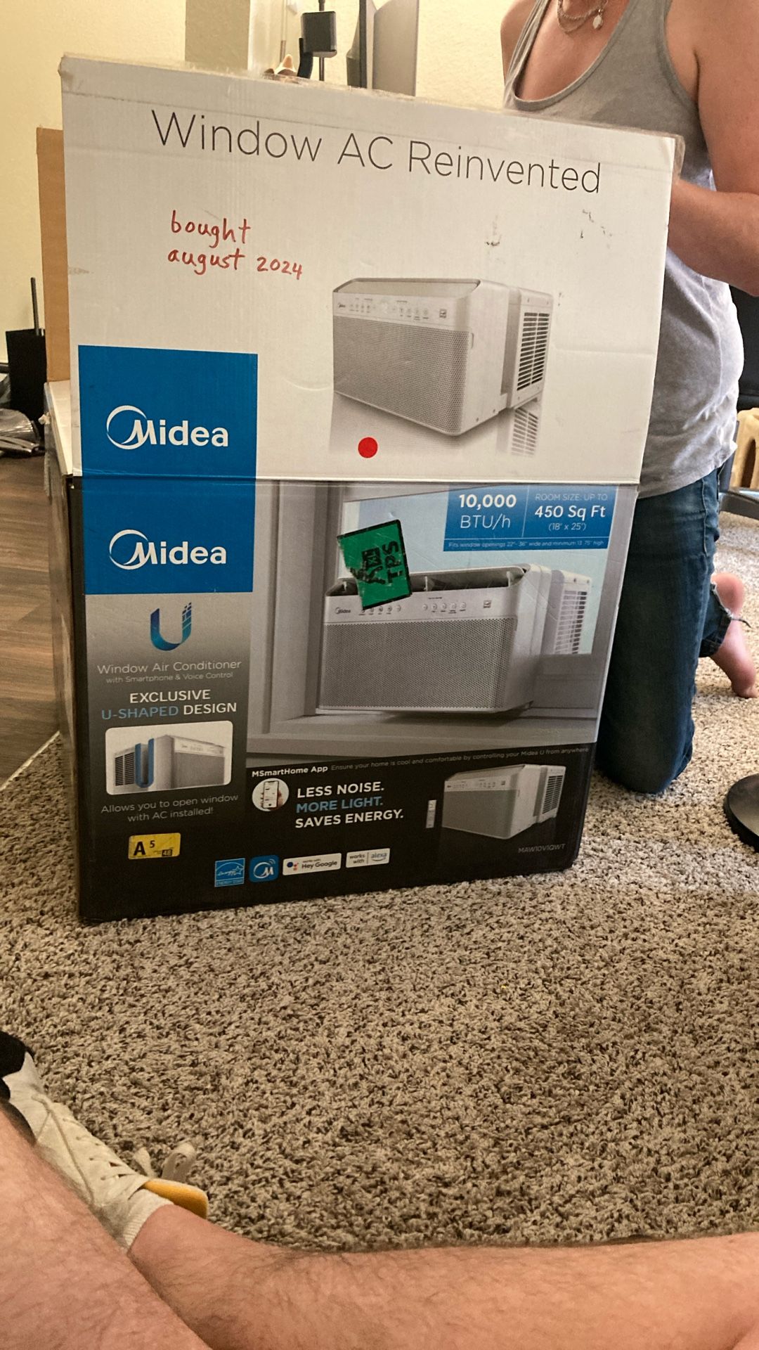 Midea Window Air Conditioner 450sq Ft