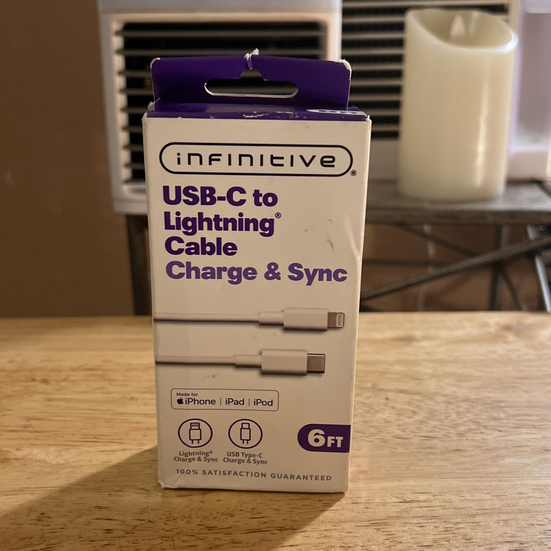 USB-c To Lightning Cable Charge And Sync 6 Ft For iPhone iPod And iPad $6 Firm C My Other Chargers On My Page Ty