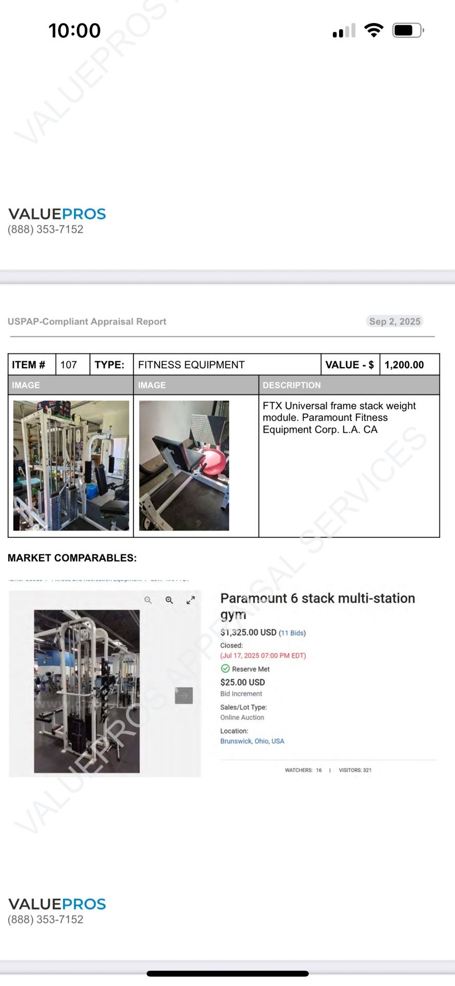 Paramount Fitness Equipment FTX Universal Frame Stack Weight Module