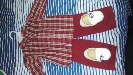 BOYS BURGUNDY FIT