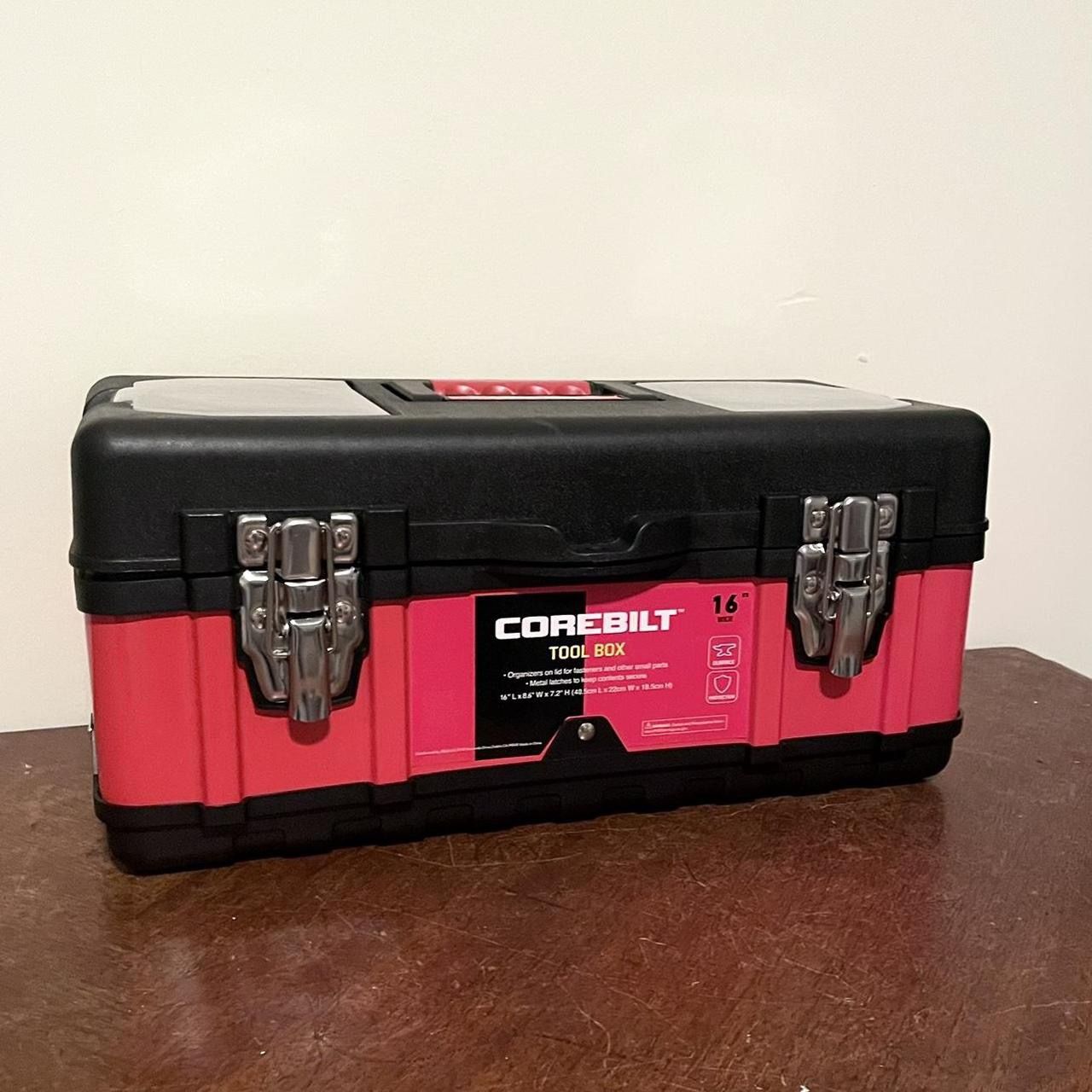 Corebilt 16” Wide Red and Black Tool Box