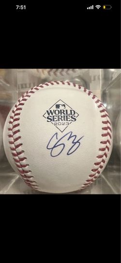 2023 World Series Corey Seager Autographed Baseball